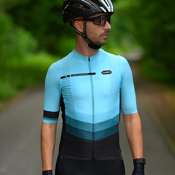 maillot cycliste agility bleu 3