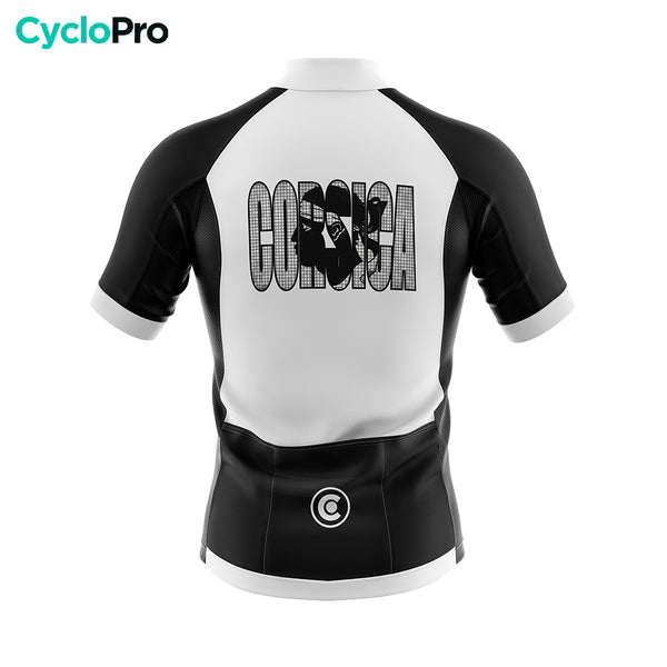 maillot cycliste corse dos