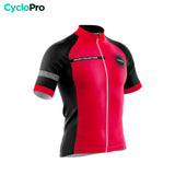 Atuendo de ciclismo de verano rojo - colección Eklïps - Destockage