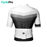 maillot de cyclisme agility dos blanc