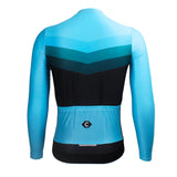 maillot long cycliste agility bleu 6