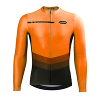 maillot long cycliste agility orange 1