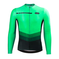 maillot long cycliste agility vert 4