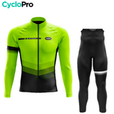 Fluo Yellow Winter Cycling Outfit - Agilidad