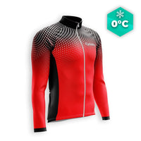 MAILLOT LONG DE CYCLISME HIVER ROUGE - DIMENSION+ Maillot thermique homme GT-Cycle Outdoor Store S 