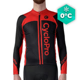 MAILLOT LONG DE CYCLISME ROUGE - HIVER - FLASH+ Maillot thermique homme GT-Cycle Outdoor Store XS 