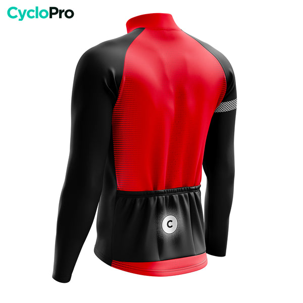 Atuendo de ciclismo de invierno rojo - eklïps