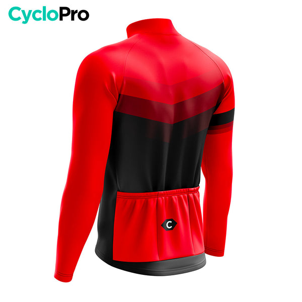 Atuendo de ciclismo de invierno rojo - agilidad - destockage