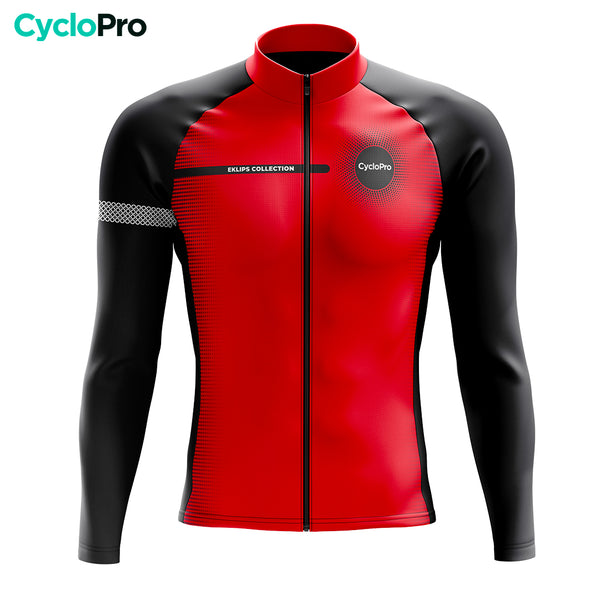 Atuendo de ciclismo de invierno rojo - eklïps