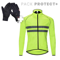 Pack Protect+ | Cycliste Coupe-vent et Gants