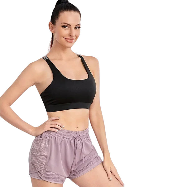 Pantalones cortos de carrera de mujeres - práctico+