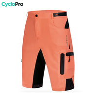 short vtt homme orange