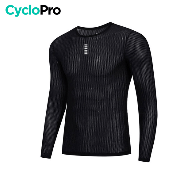 Sous-maillot technique Noir Polyvalent - Skin+ Sous-couche noire cyclisme CycloPro 