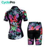 tenue cyclisme ete femme flower sans bretelles dos 1