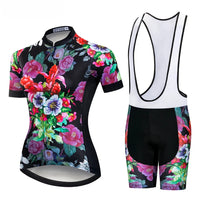 tenue cyclisme ete femme flower