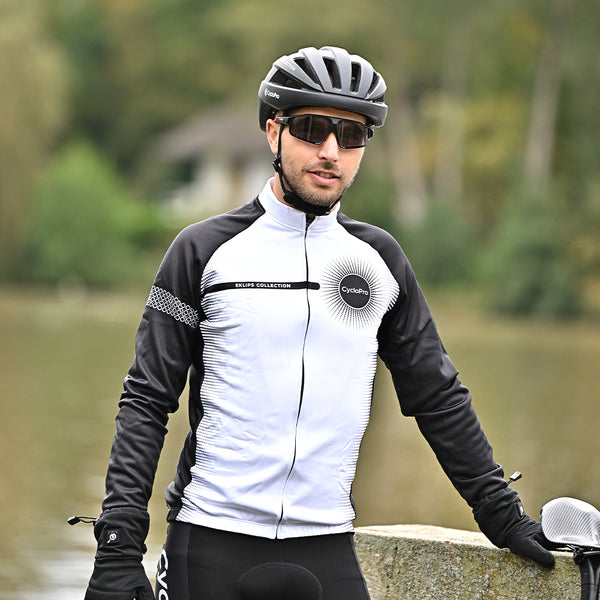 tenue cyclisme hiver blanche eklips 2