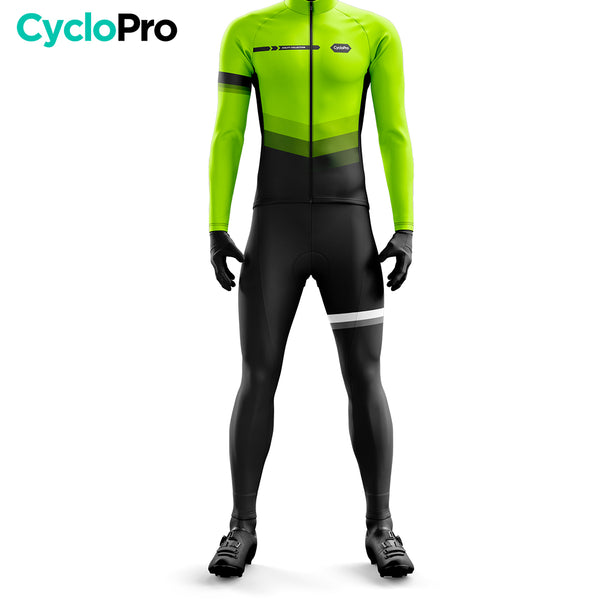 Fluo Yellow Winter Cycling Outfit - Agilidad