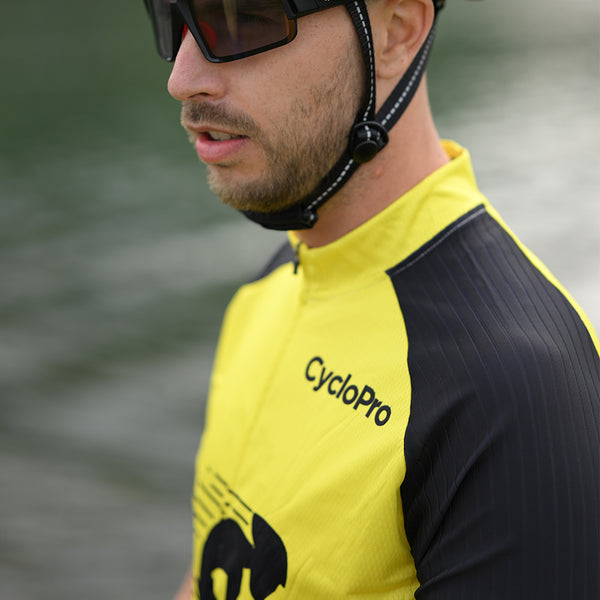 tenue cyclisme homme ultrasecure jaune 4
