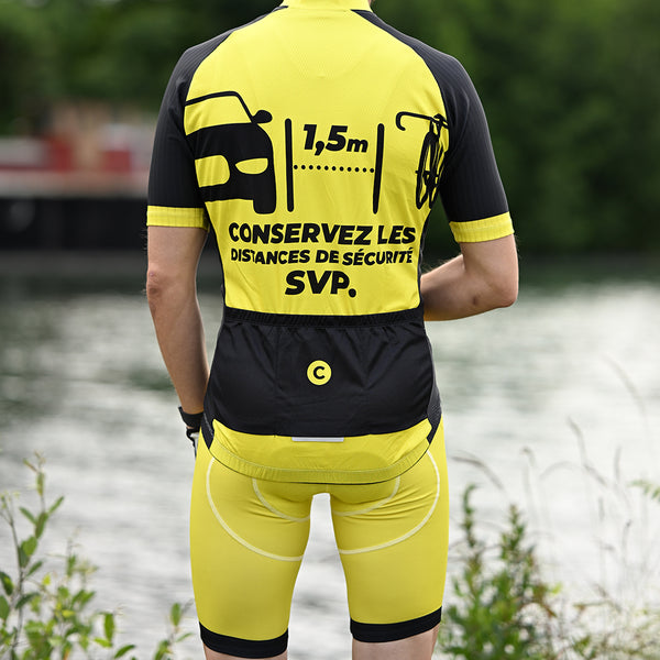 tenue cyclisme homme ultrasecure jaune 5
