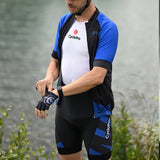 tenue cyclisme practical homme bleu 1