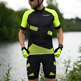tenue cyclisme practical homme jaune 5