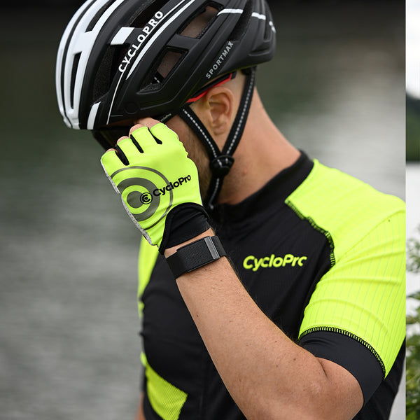 tenue cyclisme practical homme jaune 6