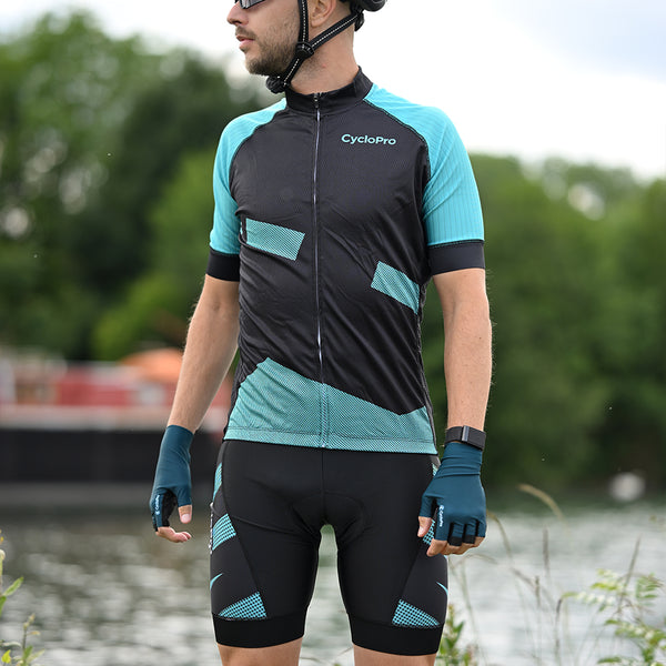 tenue cyclisme practical homme turquoise 3