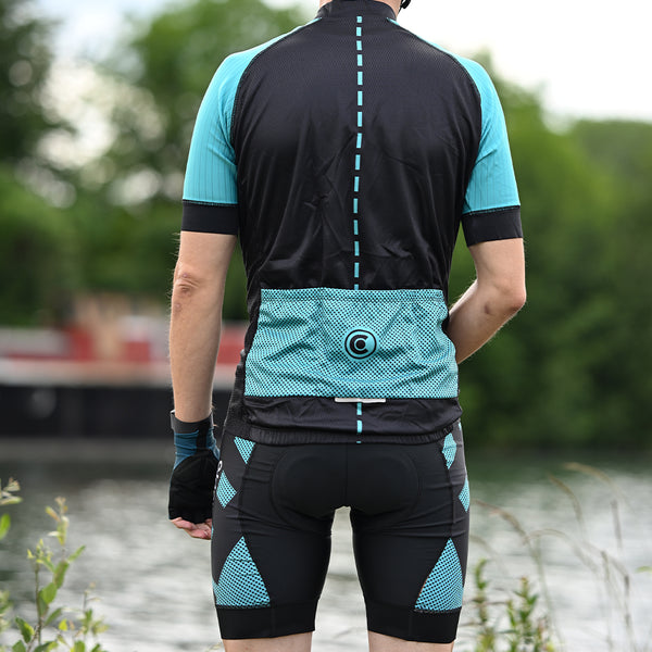 tenue cyclisme practical homme turquoise 5