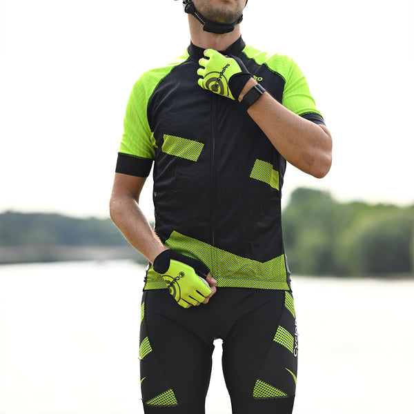 tenue cyclisme practical homme vert clair 3