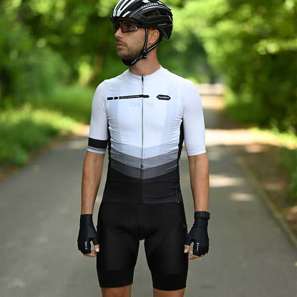 Tenue de cycliste blanche route et VTT - Agility