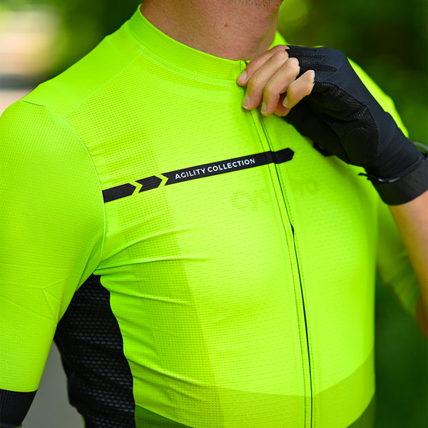 maillot cycliste agility vert 4