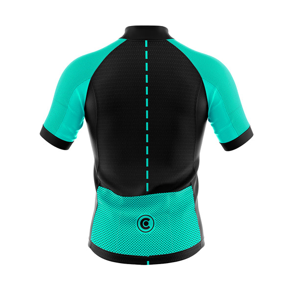 tenue cycliste ete turquoise poches 3