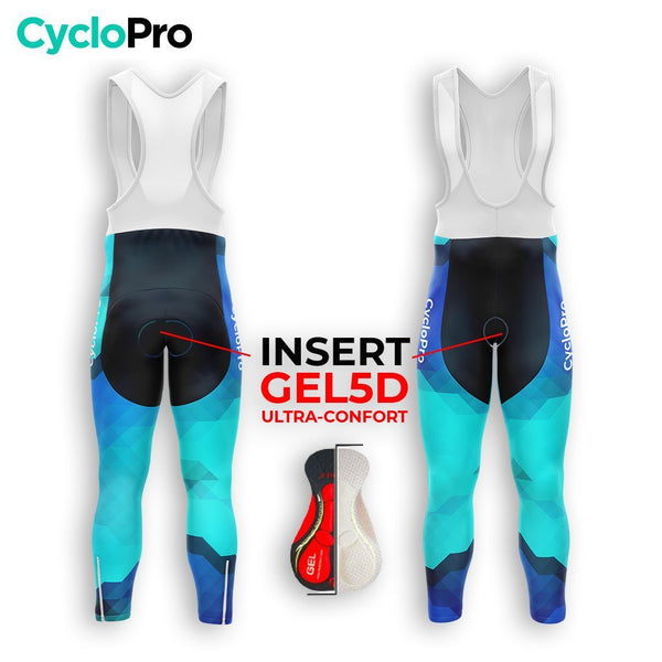 TENUE CYCLISTE HIVER HOMME BLEUE - HORIZON+ tenue cyclisme homme CycloPro 