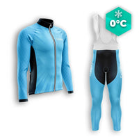 TENUE CYCLISTE HIVER HOMME BLEUE - SPEED+ tenue cyclisme homme CycloPro XS 