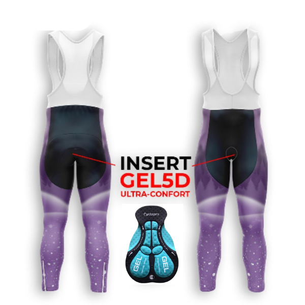 Atuendo de ciclismo de invierno Violet - Snow+