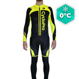 Tenue cycliste hiver jaune - Flash+ tenue de cyclisme hiver GT-Cycle Outdoor Store Jaune - Bretelles XS 