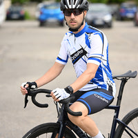 tenue cycliste homme bleu sensas 5
