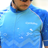 tenue cycliste homme bleu wave 2