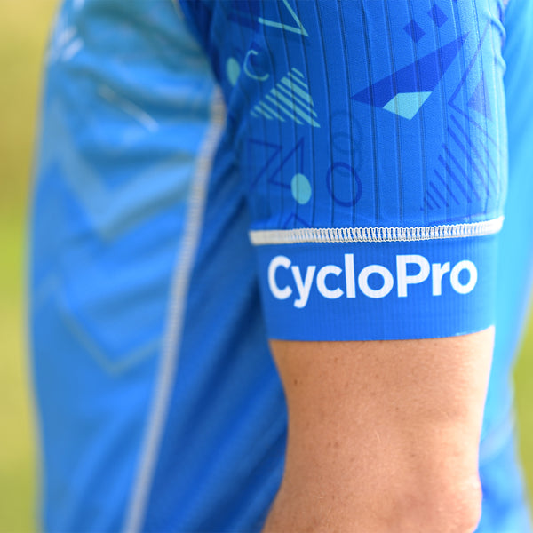 tenue cycliste homme bleu wave 3