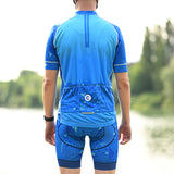 tenue cycliste homme bleu wave 4