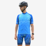 tenue cycliste homme bleu wave