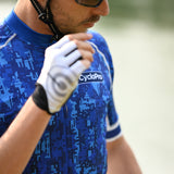 tenue cycliste homme pixel bleue 2