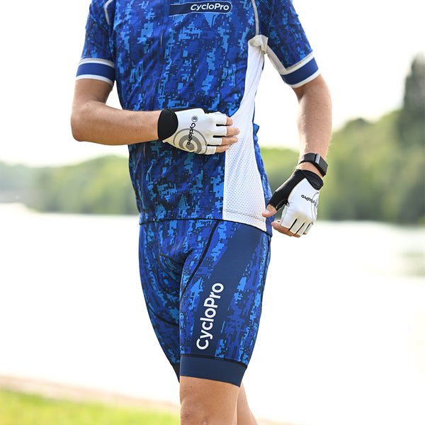 tenue cycliste homme pixel bleue 4