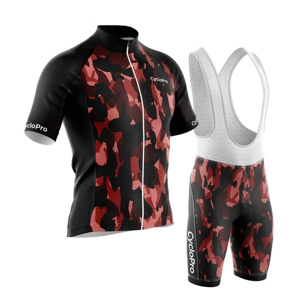 tenue cycliste ete militaro rouge