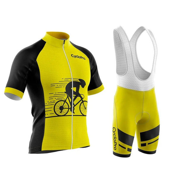tenue cycliste ete jaune ultrasecure