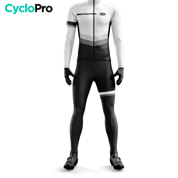 Traje de ciclismo de invierno blanco - Agilidad