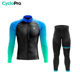 Atuendo de ciclismo de invierno - colección Azure