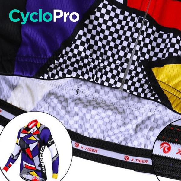 Jersey de ciclismo mosaico - invierno