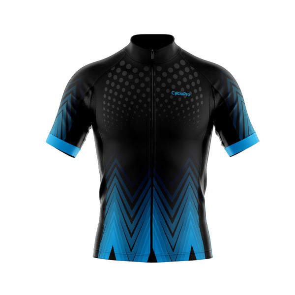 tenue cyclisme bleu ecco maillot face