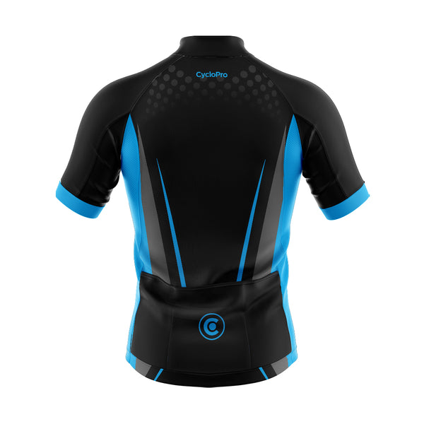 tenue cyclisme bleu solidity maillot dos